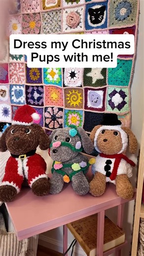 Allez Crochet🤍 on Instagram: "✨FREE✨ Christmas Pup Pattern!🐶🎄 Having a Christmas Pup building station is the perfect interactive element for holiday markets! 😍 Head to my tutorial on YT to make yours! ✨Link in b!0✨ #handmade #crochet #amigurumi #plushies #plushiesofinstagram #crochetersofinstagram #instacrochet #freepattern #diy #christmas"