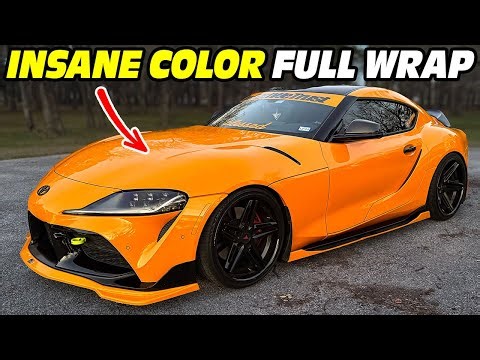 INSANE COLOR! Supra MCLAREN Orange FULL Wrap