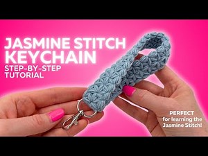 How to Crochet a Jasmine Stitch Keychain | Perfect for FIRST-TIMERS 🌸