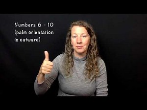 Numbers 1-20 in ASL