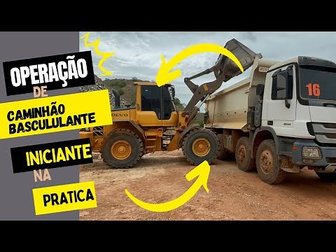 Dump Truck Operation, Driving, and Unloading Complete Video Lesson in Practice