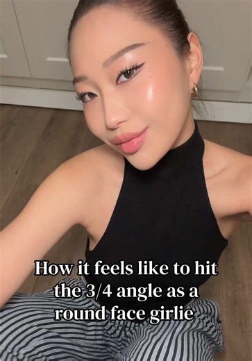 How do I walk around in 3/4 angle esp in a SLICKBACK #roundface | face shape