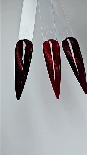 Ruby Cat Eye Gel Polish – Stunning Magnetic Cat Eye Nails #nails