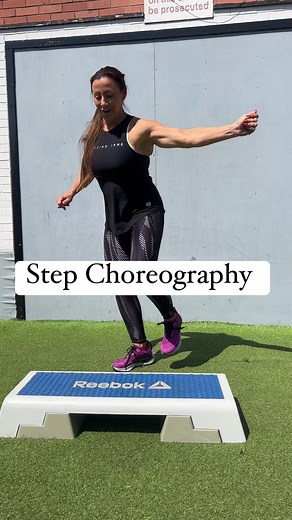 STEP CHOREOGRAPHY. Lets go!!!!!!! If you love old skool step drop a comment below and Ill add a ton more Step Choreography videos here on my page #step #stepaerobics #aerobics | Rachel Holmes