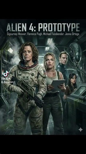 Alien 4: Prototype (2026)👉 Sigourney Weaver, Florence Pugh, Michael Fassbender, Jenna Ortega
