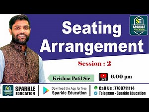 Seating Arrangement 02 | Practice Easy Moderate Level | By KP SIR #seatingarrangement #reasoning