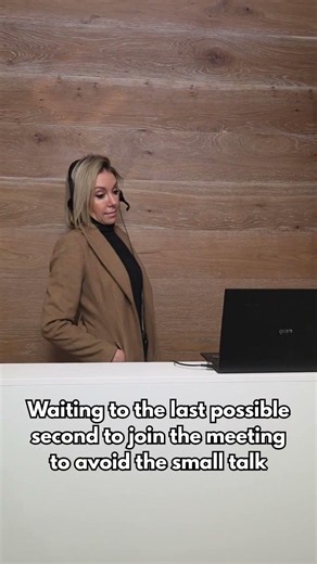 Waiting to the last second to join the meeting