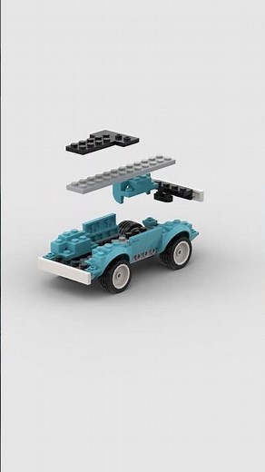 1966 Ford Bronco 6 stud LEGO MOC #lego #legocar #legocars #legocity