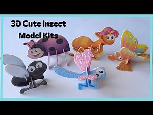 [🧩 Paper diy🧩] Building 3D Cute Insect Model Kits #papercrafts #diy #modelkits