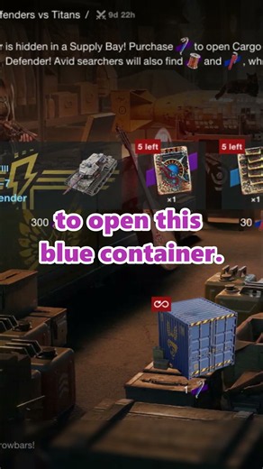 A Free Crowbar, a Blue Container, and a Lucky Key
