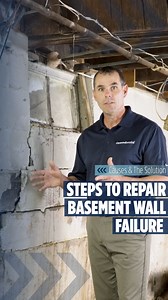 Have you seen cracks or bowing in your basement walls? The Intellibrace system can help! It stabilizes the damage and gradually pushes the wall back to its original position. Catch these problems early to avoid severe repairs. Keep an eye out and contact Groundworks for professional help! Learn more at https://ground.works/3Xr1WpC #GroundworksProud #HomeImprovement #BasementWaterproofing | https://ground.works/3XwSZer | Groundworks