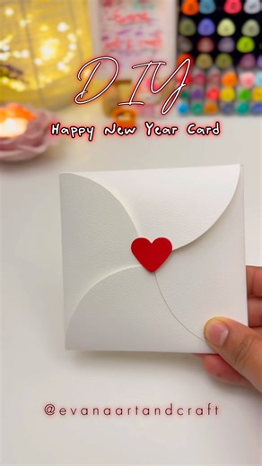 DIY Happy New Year Card ✨ Easy Paper Craft Idea #diy #craft #handmade