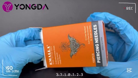 100pcs Piercing Needles Mixed 12G 14G 16G 18G 20G Hollow Needles for All Piercings