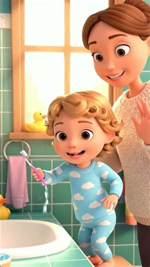 🪥 Brush Your Teeth! ✨ Healthy Habits for Kids #Shorts