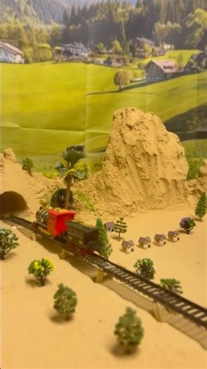 DIY Train Track Over Wooden Pillars