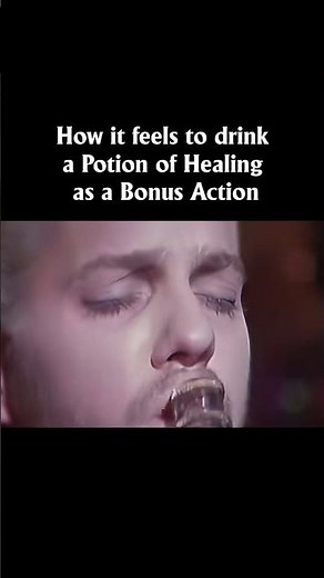 Drinking a Potion of Healing in D&D | #dnd5e #dndmemes #dungeonsanddragons