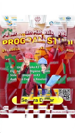 PROGRAM STUDI S1 KESELAMATAN DAN KESEHATAN KERJA (K3) Universitas Adhyaksa