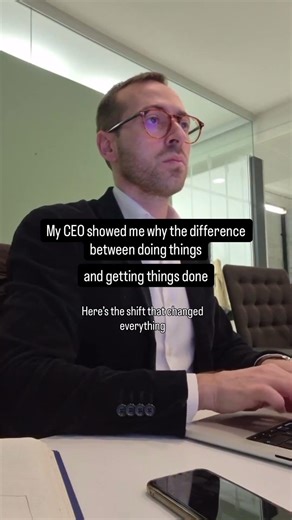 The difference between doing things and getting things done