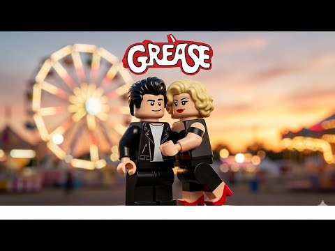 Grease (1978) in LEGO Minifigure Style 🎤🕺 Classic High School Musical Fun