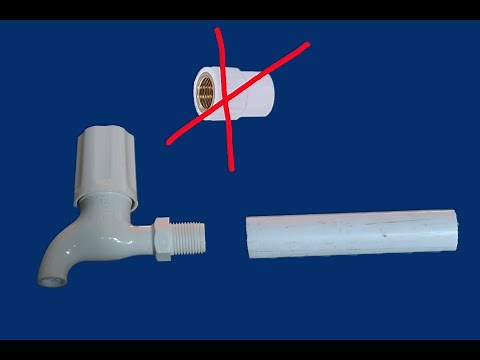 Plumbing Trick: How to install a tap/ faucet with PVC PIPE
