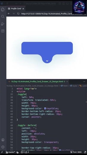 Profile Card Design #coding #python #frontendcourse #webdevelopment #javascript