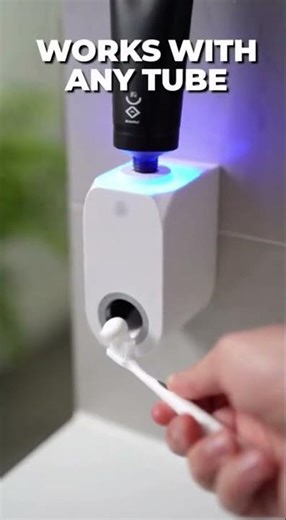 This gadget dispenses toothpaste perfectly