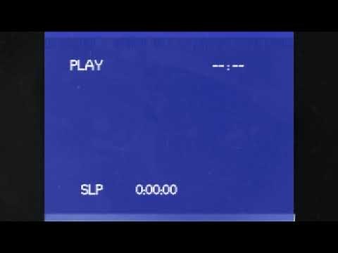 4K VHS Blue screen Intro Glitches Vintage tape Old TV Grain