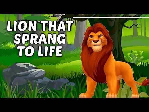 The Lion That Sprang To Life - Kids Animated Story in English | Moral Story