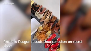 Watch: Michelle Keegan reveals shoe collection on secret shoot