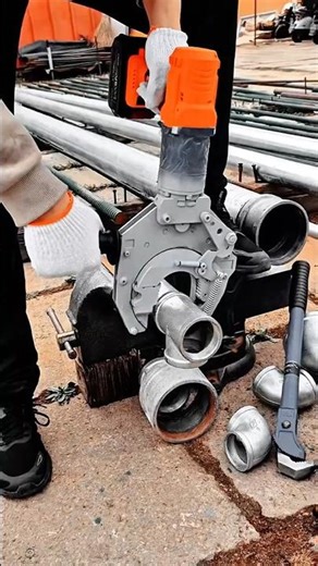 Pipe Chamfering Machine Work Tool for Precision Fitting Preparation #worktool