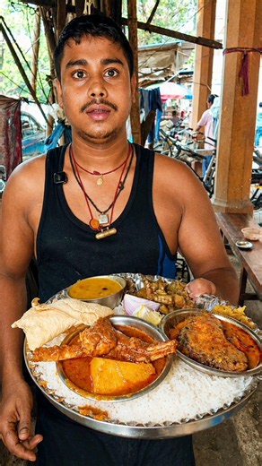 🤯 This Full Bengali Non-Veg Platter Is Just ₹99! Cheaper Than a Burger! 🍗🐟🍚