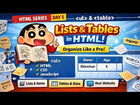 From Messy to Professional Using HTML Lists & Tables
