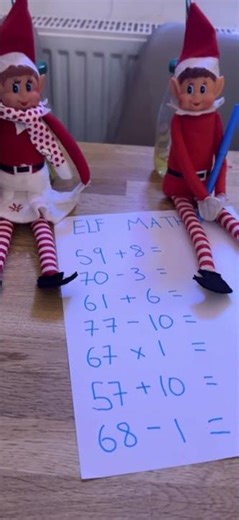 Easy elf idea #elf #easy #ideas #christmas #celebration #maths #numbers #easy #simple