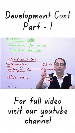 Development Cost in Cost Accounting | Part 1 | Explained Simply | CMA Basics