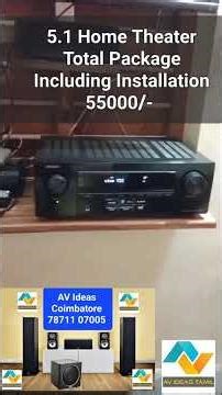 Denon AVR5.1 HomeTheater Installation Completed at Low Cost in Marthandam. As per customer's choice.