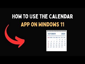 How to Use the Calendar App on Windows 11