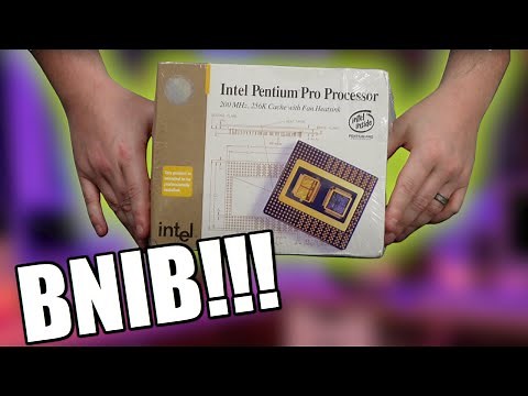 Unboxing a Pentium Pro CPU from 1996