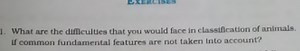 What are the difficulues that you would face in classiffcation ... | Filo