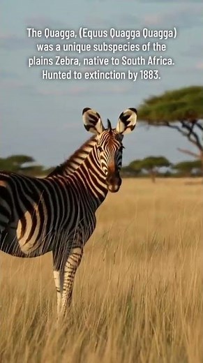 Quagga - Extinct Species #mammal