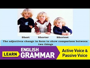 Degrees of Comparison | Active Voice & Passive Voice | Learn English Grammar for beginners - Videos For Kids