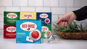 Red Rose Original Full Flavored Black Tea 8oz Box of 100 Tea Bags