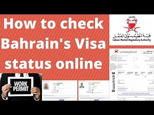 How to check Bahrain Visa online | How to check Bahrain visa online