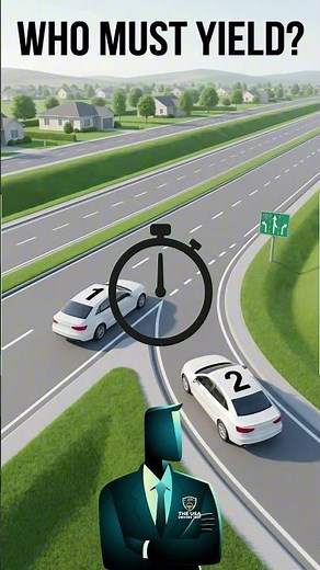 Who Must Yield ? Most Drivers Get This Wrong 🚗💨 #TrafficRules #drivinglessons #DrivingTips