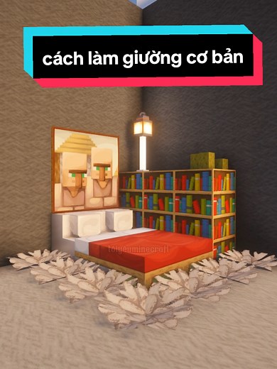 Cách Làm Giường Cơ Bản Trong Minecraft