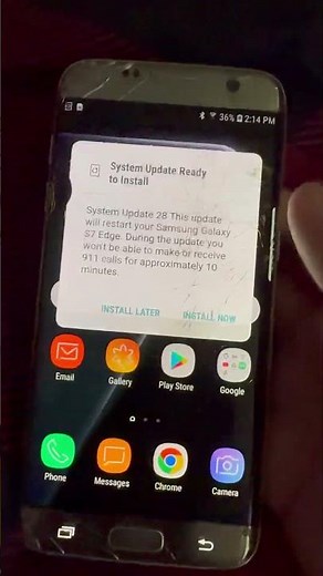 Samsung Galaxy S7 Edge Jumping Update