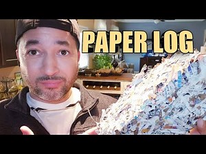 HOW TO MAKE A FIRE LOG FROM PAPER!