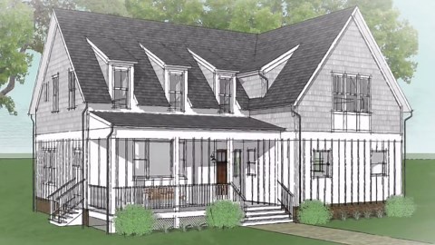 Modern Farmhouse 2-car Garage Plans With Workshop (PDF & DWG) - Etsy