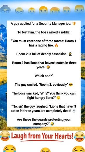 Funniest and Best Job Interview Response Ever! 😂 Lion Riddle #aijokes #jokes #EnglishComedy #shorts