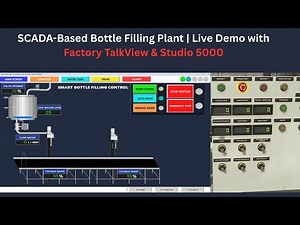 SCADA-Based Bottle Filling Plant | Live Demo with Factory IO & Studio 5000