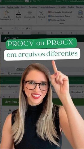 Procx ou Procx em arquivos diferentes! #procv #procx #planilhas